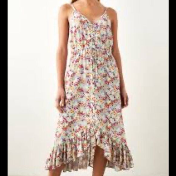Rails Floral Frida Dress in Fleur mid length Size Xsmall NWT - Picture 1 of 5